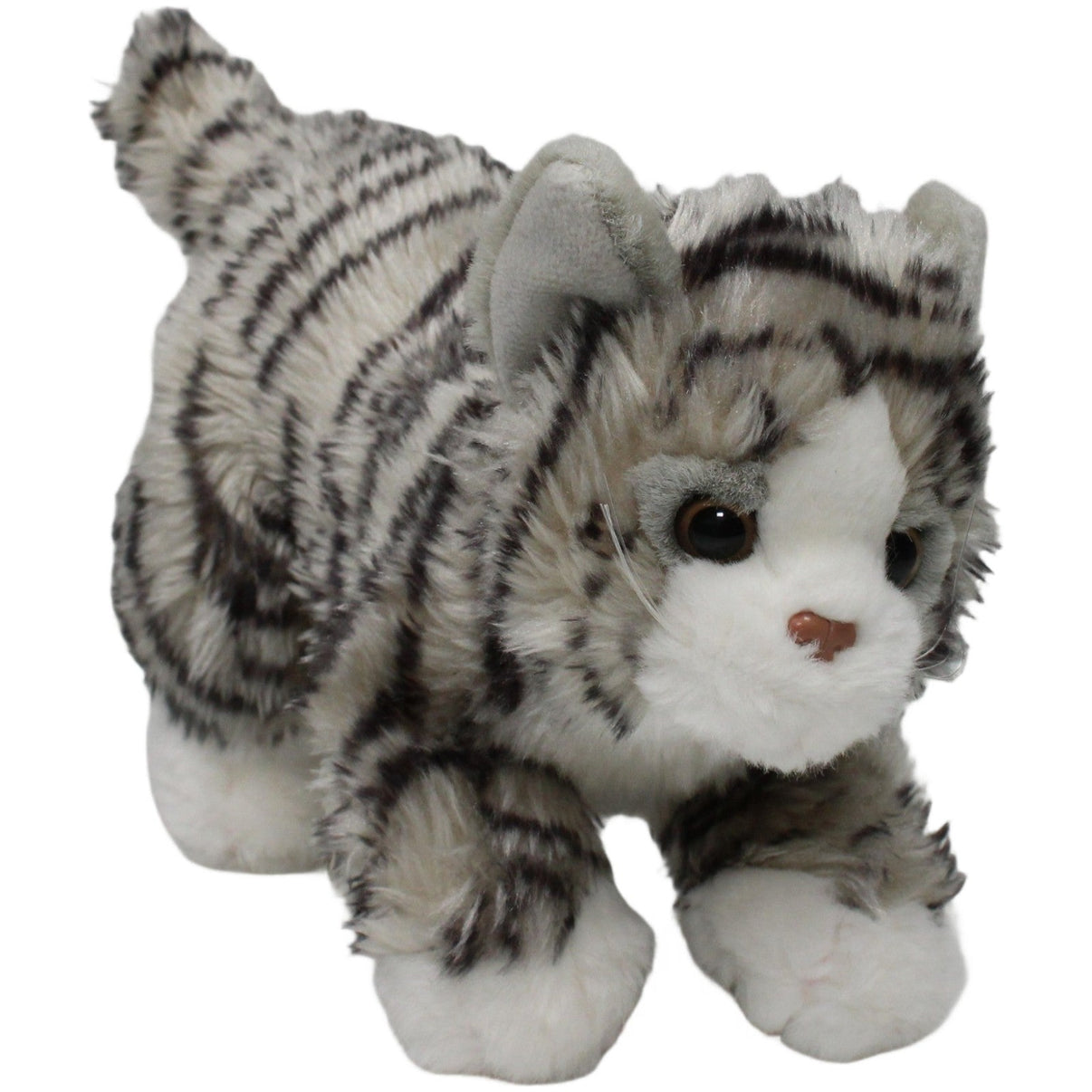 123000021066 Unbekannt Süße getigerte Katze, grau Kuscheltier Kumpel Leo 22cm ebay - stofftiere Gebraucht