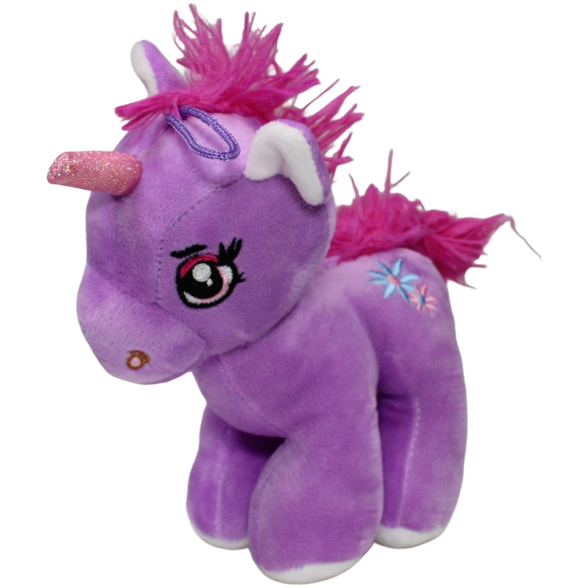 123000021083 Paul Import Lila Einhorn mit Blumen Kuscheltier Kumpel Leo 18cm ebay - stofftiere Einhorn