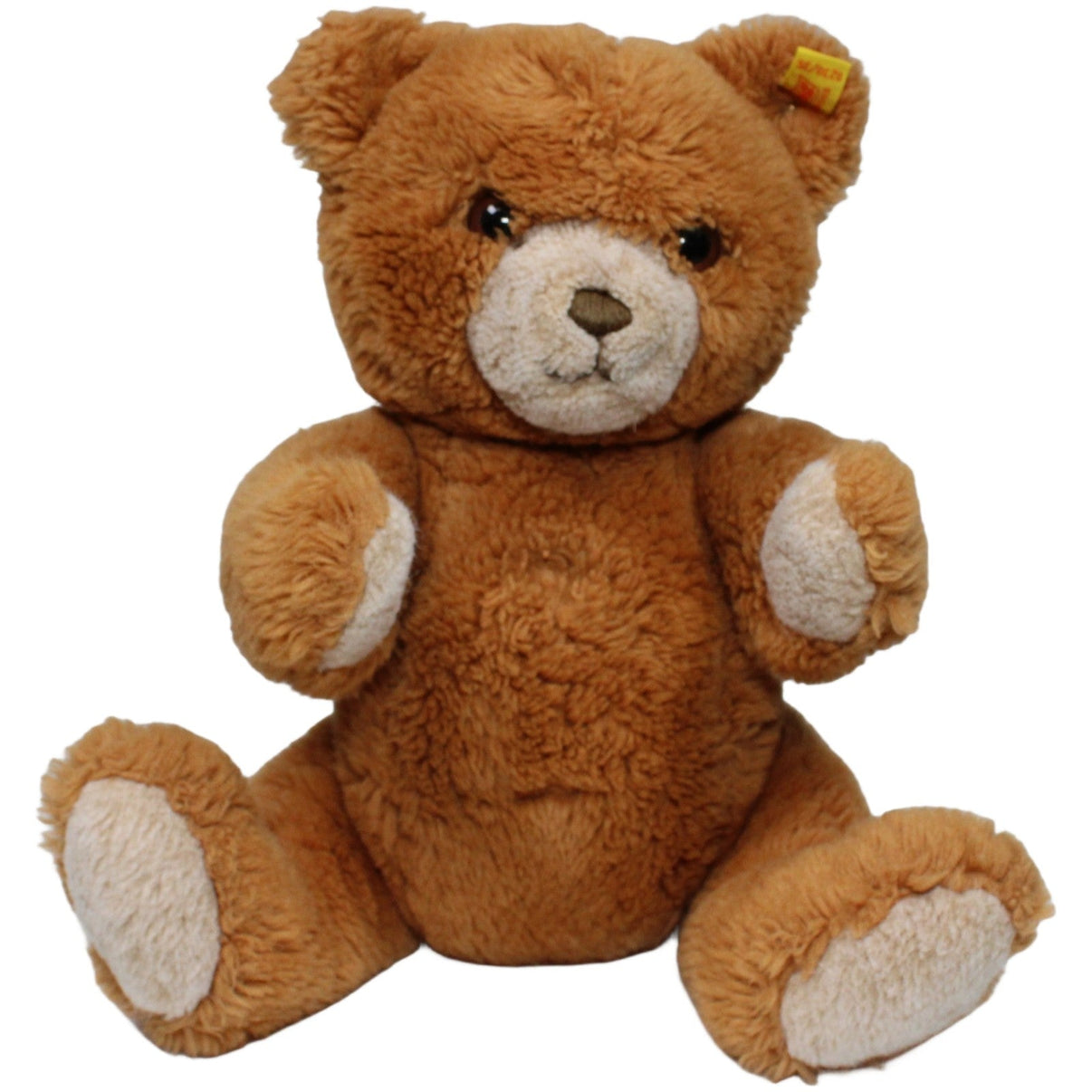 123000021128 Steiff Teddybär mit beweglichen Gliedern (0230/35) Kuscheltier Kumpel Leo 36cm _Vintage_ Braun