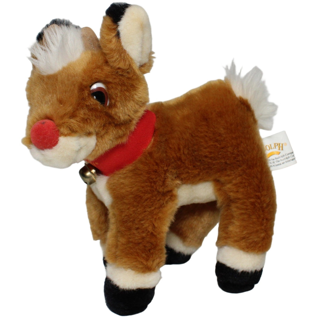 123000021135 Tip Top Toys Rudolph mit der roten Nase Kuscheltier Kumpel Leo 20cm _Vintage_ Braun
