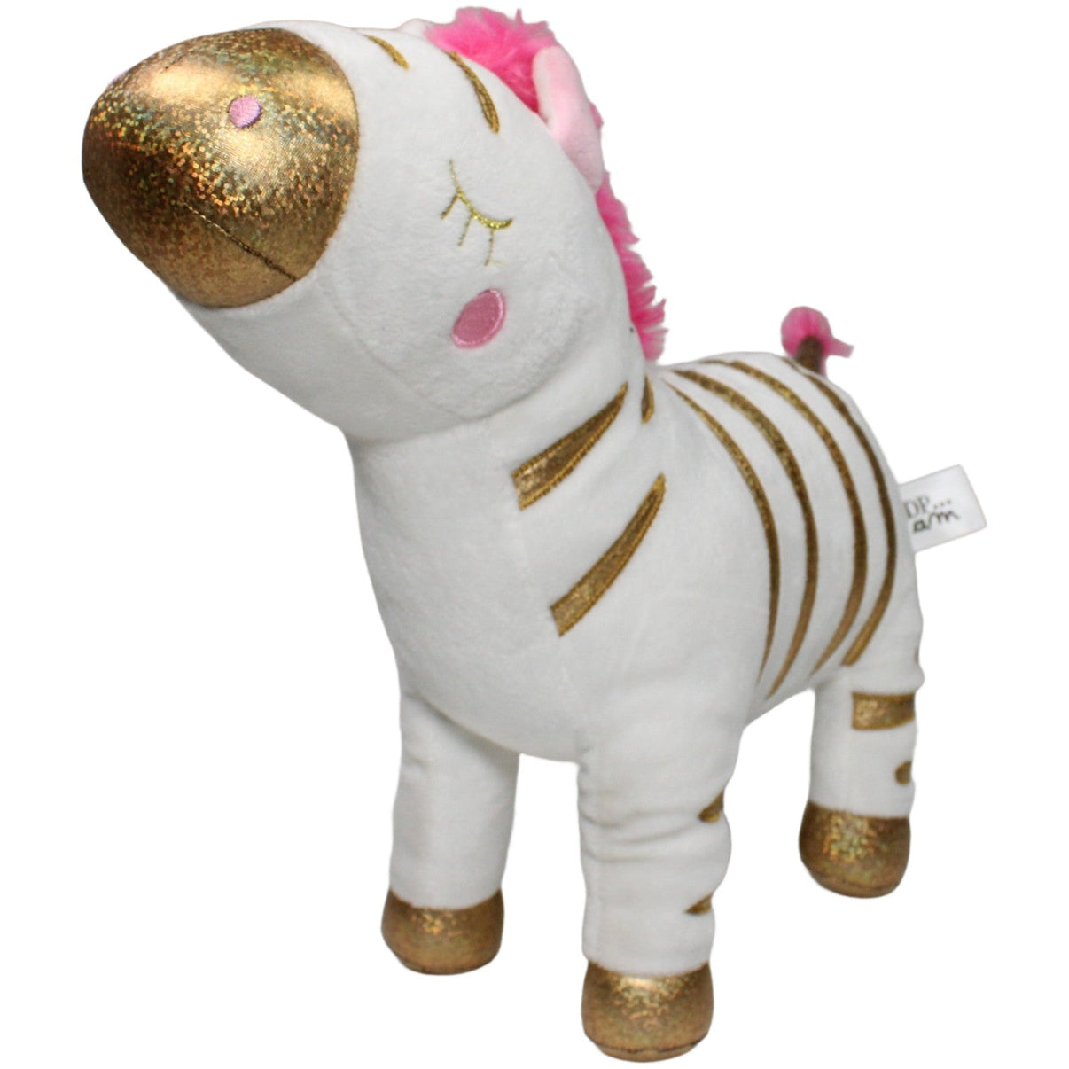 123000021150 GPE Zebra mit goldenen Streifen & pinker Mähne Kuscheltier Kumpel Leo 30cm ebay - 20 - stofftiere Gebraucht