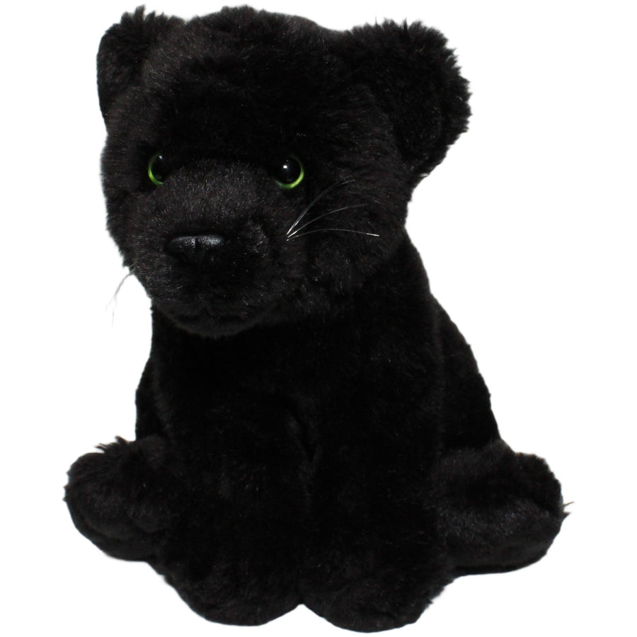 Schwarzer Panther Baby, sitzend