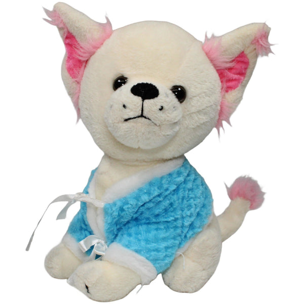 Chihuahua mit blauer Jacke