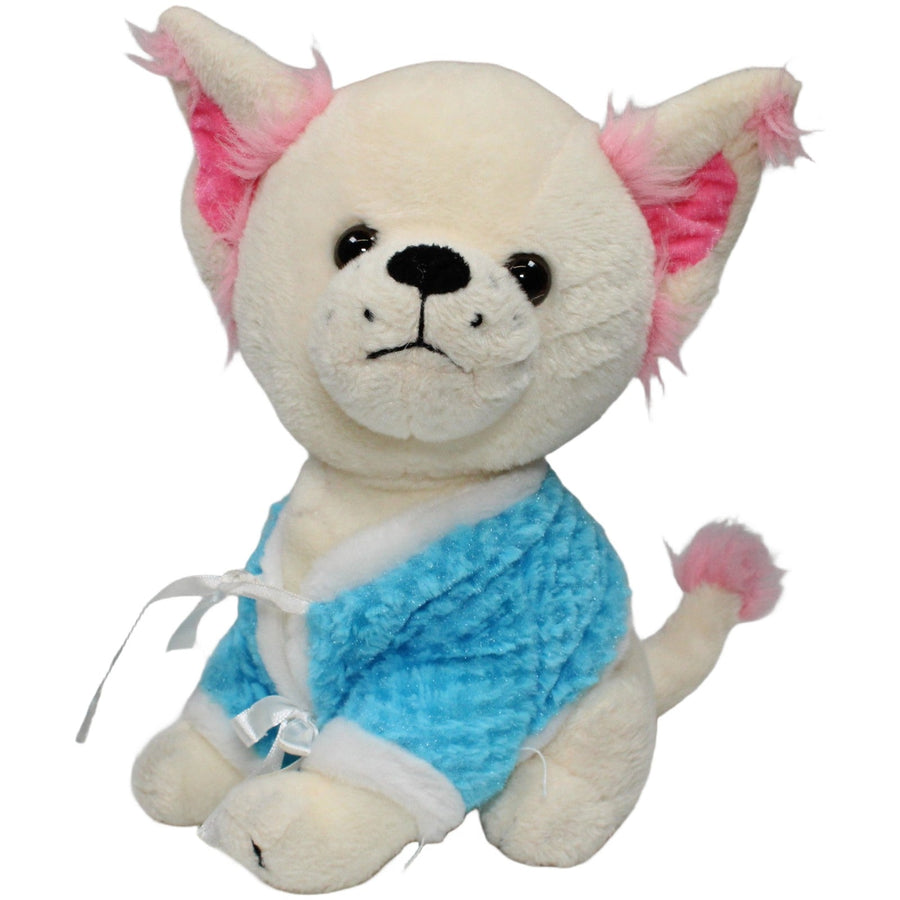 Chihuahua mit blauer Jacke