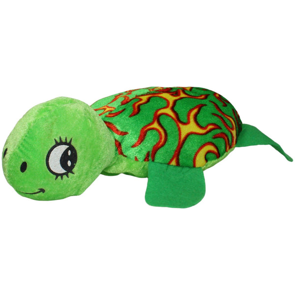 Grüne Schildkröte mit Flammenpanzer