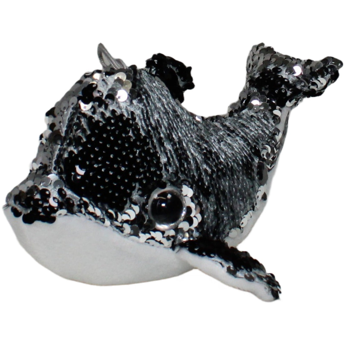 123000021242 FLOTI Flos Toys, Paillette Delfin schwarz - silber Kuscheltier Kumpel Leo 22cm Delfin ebay - stofftiere
