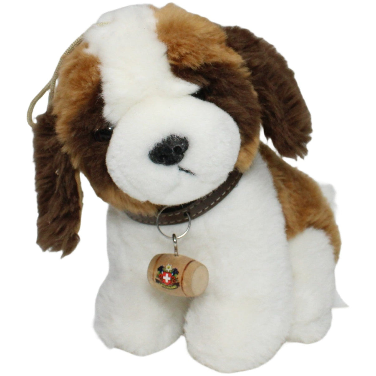 123000021249 Unbekannt Kleiner Bernhardiner mit Fass, sitzend Kuscheltier Kumpel Leo 16cm Braun ebay - stofftiere