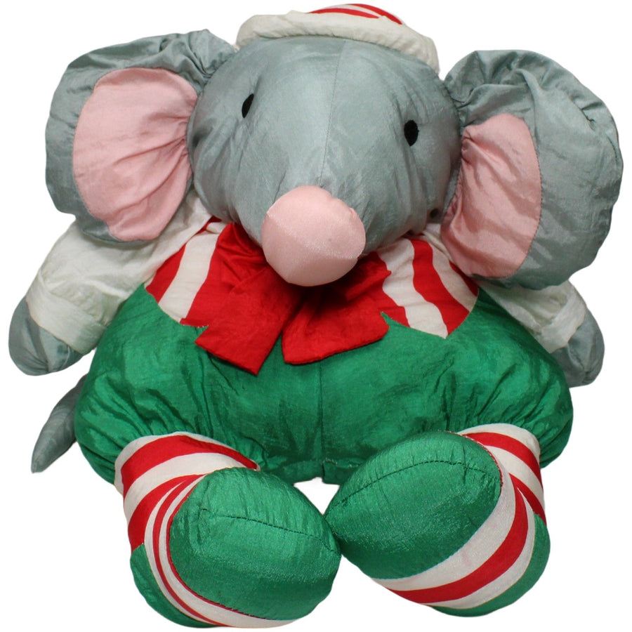 Knautschi XXL Maus mit Weihnachtskleidung