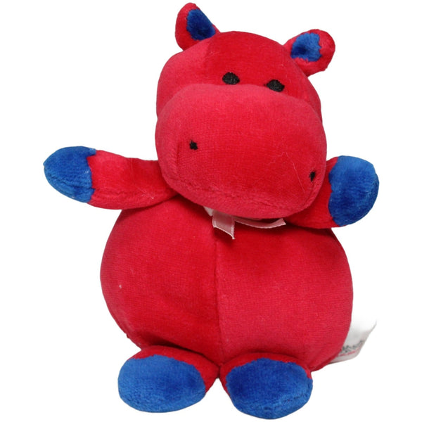 Rotes Nilpferd mit Rassel