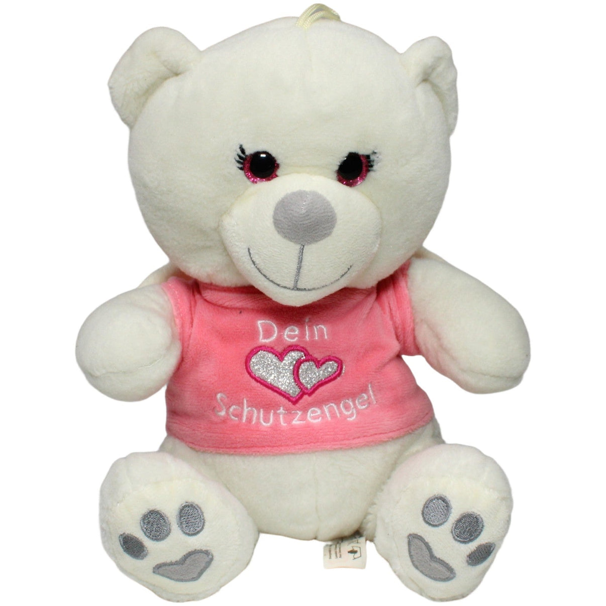 123000021269 Landahl & Baumann Bärin mit Flügel "Dein Schutzengel", rosa Kuscheltier Kumpel Leo 29cm Bär ebay - stofftiere