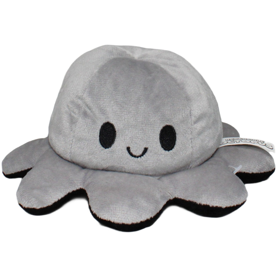 REVERSIBLE OCTOPUS, Wendetier Oktopus grau/schwarz
