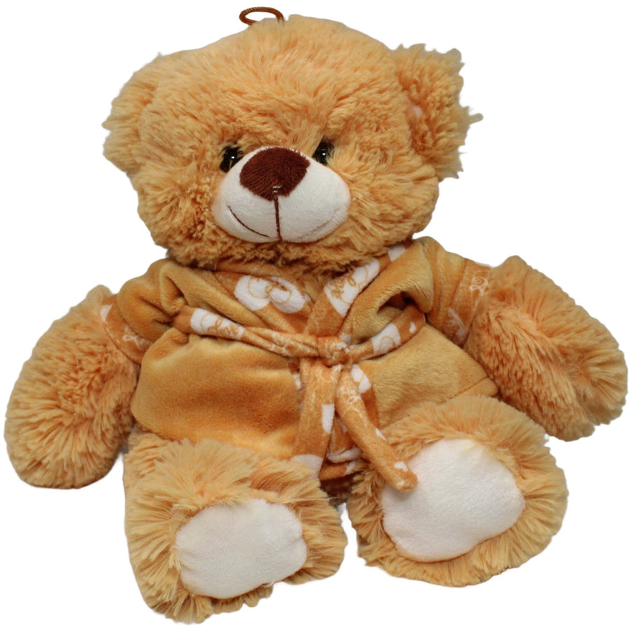 Flos Toys, oranger Teddy mit Bademantel