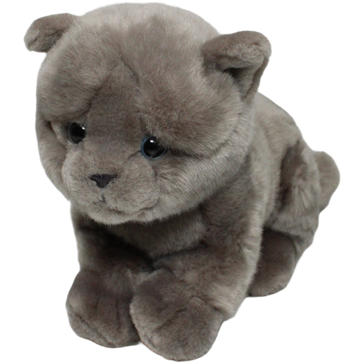 123000021294 Teddy - Hermann Graue weiche Kartäuser Katze mit blauen Augen Kuscheltier Kumpel Leo 20cm Blau ebay - stofftiere