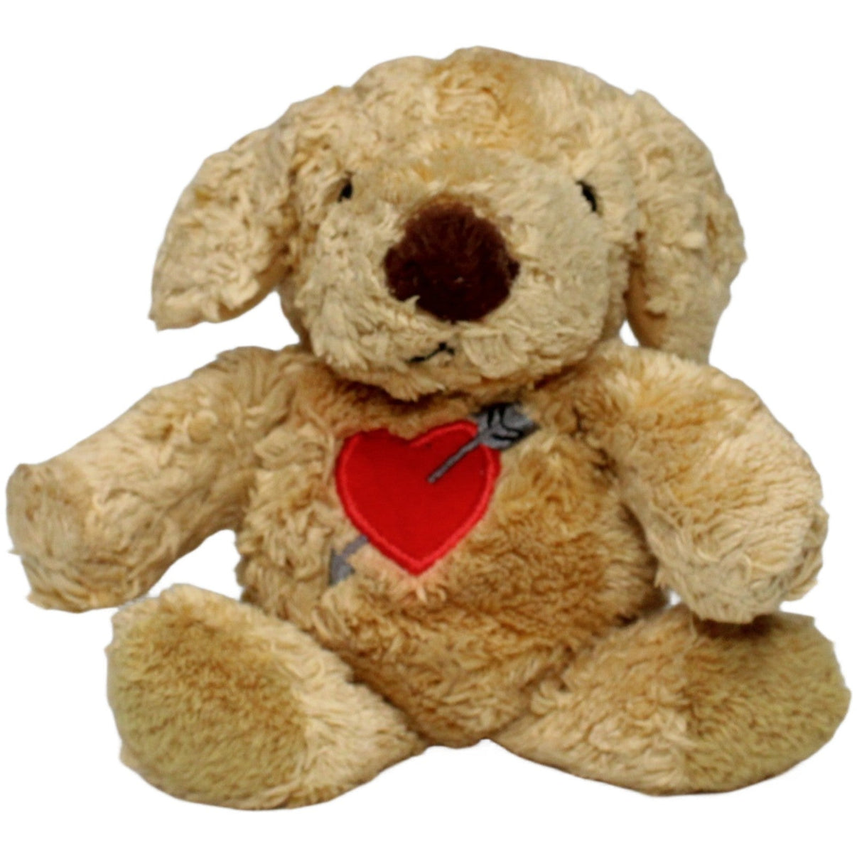 123000021295 Nanu - Nana Süßer Hund mit Herz Kuscheltier Kumpel Leo 16cm Beige ebay - stofftiere