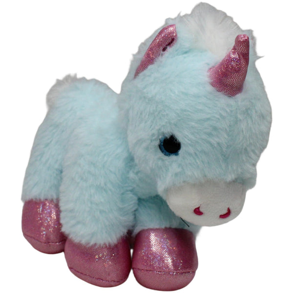 Einhorn mit pinken Glitzer-Hufen