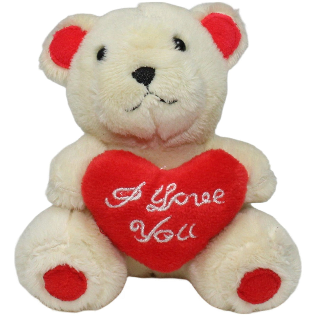 123000021326 Heunec Teddybär mit Herz "I Love You" Kuscheltier Kumpel Leo 11cm Beige ebay - stofftiere
