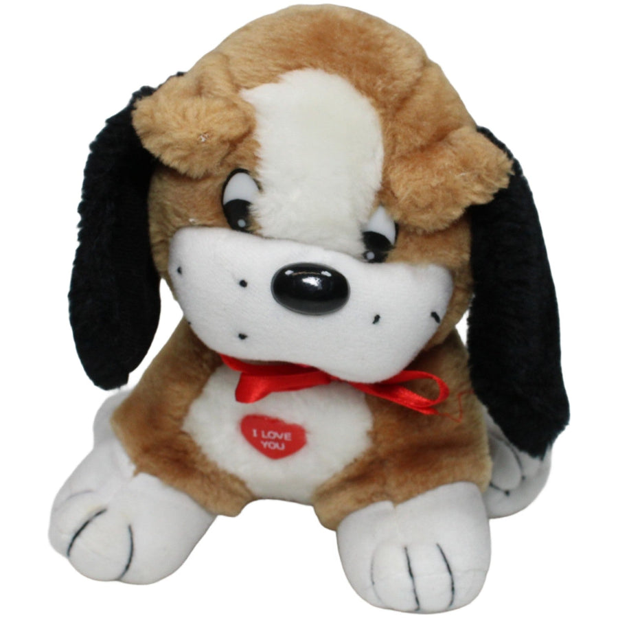 Süßer Hund mit "I love You" Herz