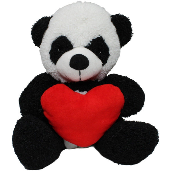 Süßer Panda mit Herz, sitzend