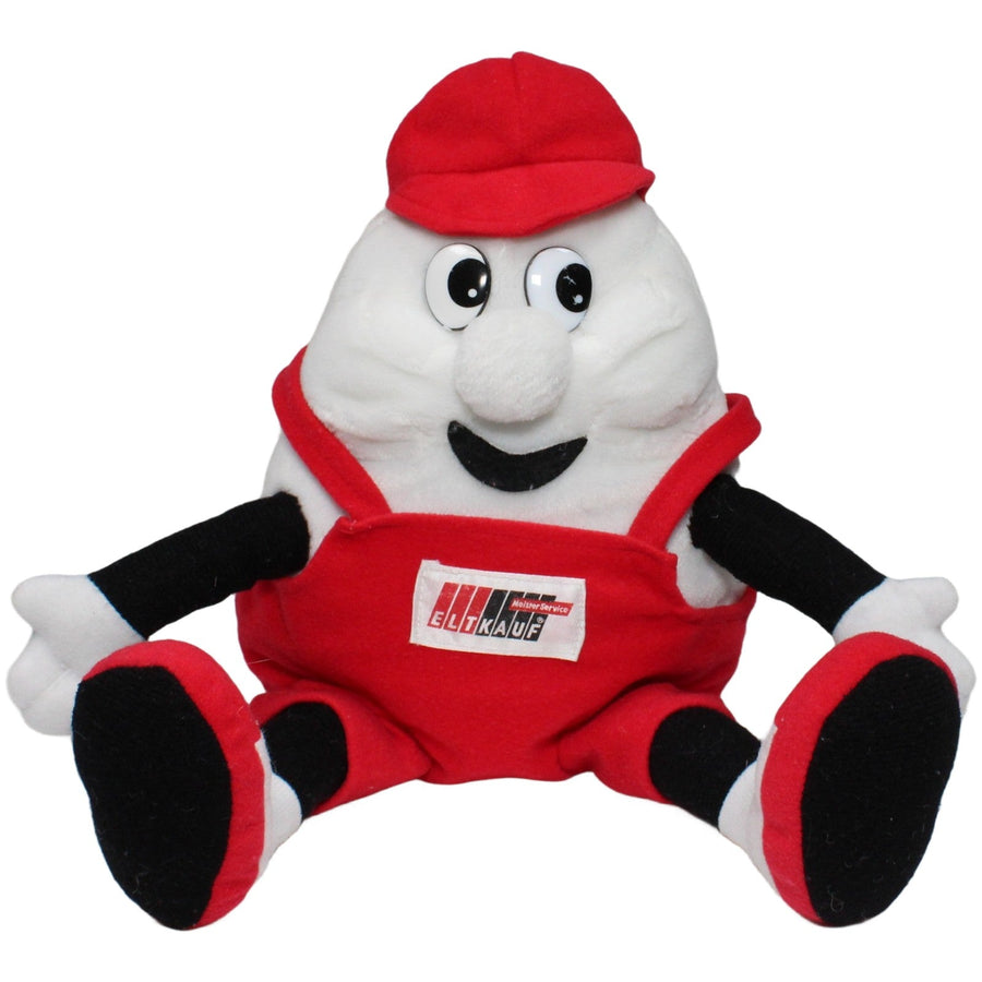 ELTKAUF Maskottchen in roter Latzhose