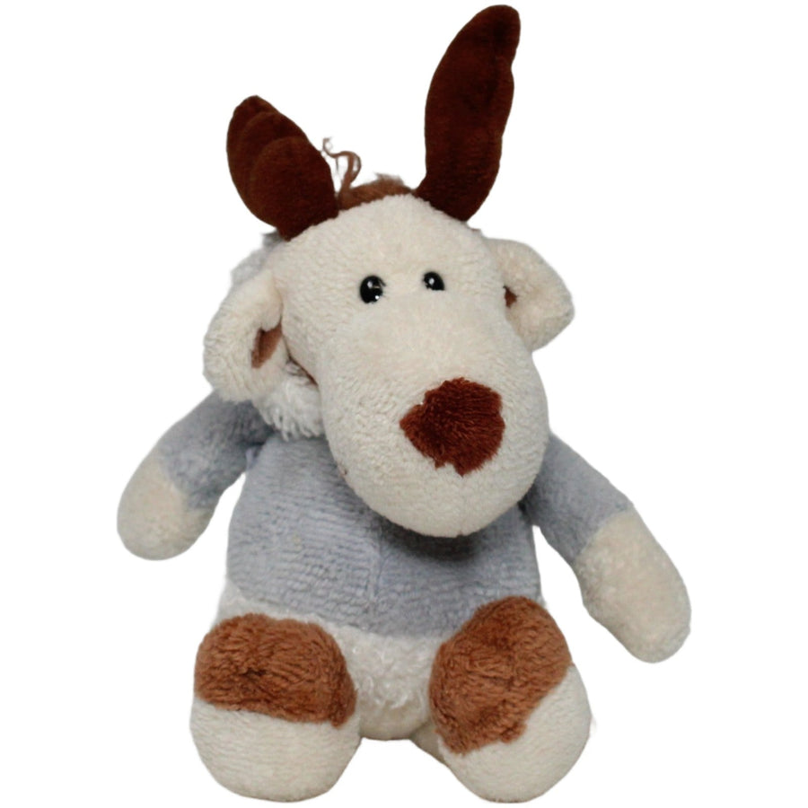 Schlenker-Rentier mit Kapuzen-Pulli, beige