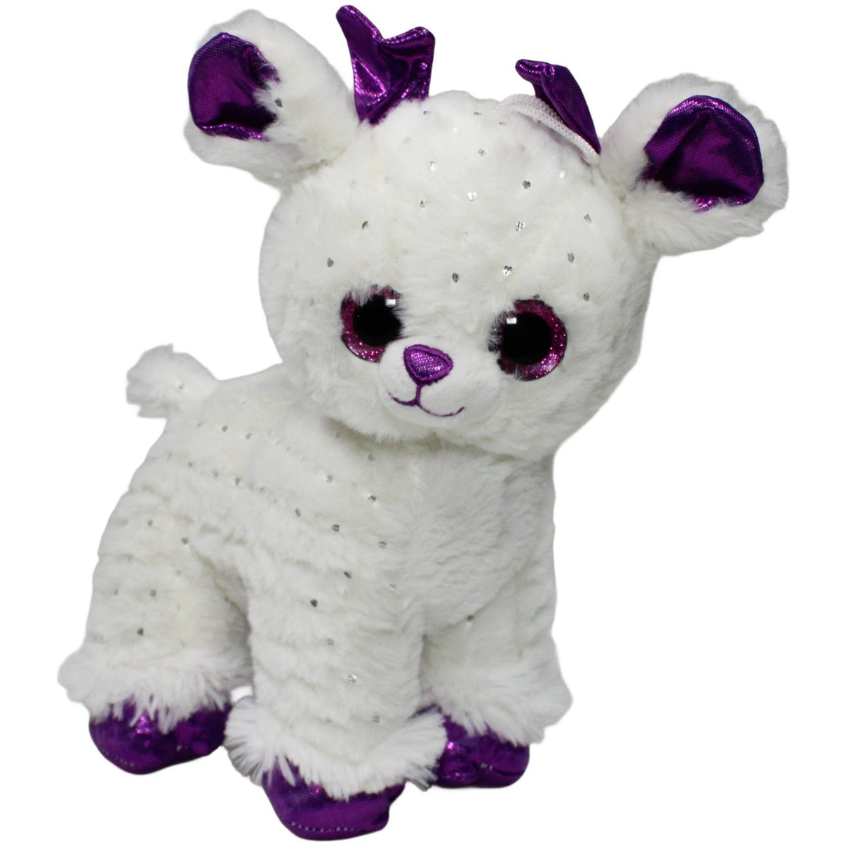 123000021467 FLOTI Flos Toys, weißes Reh mit Glitzer Kuscheltier Kumpel Leo 25cm ebay - stofftiere Gebraucht