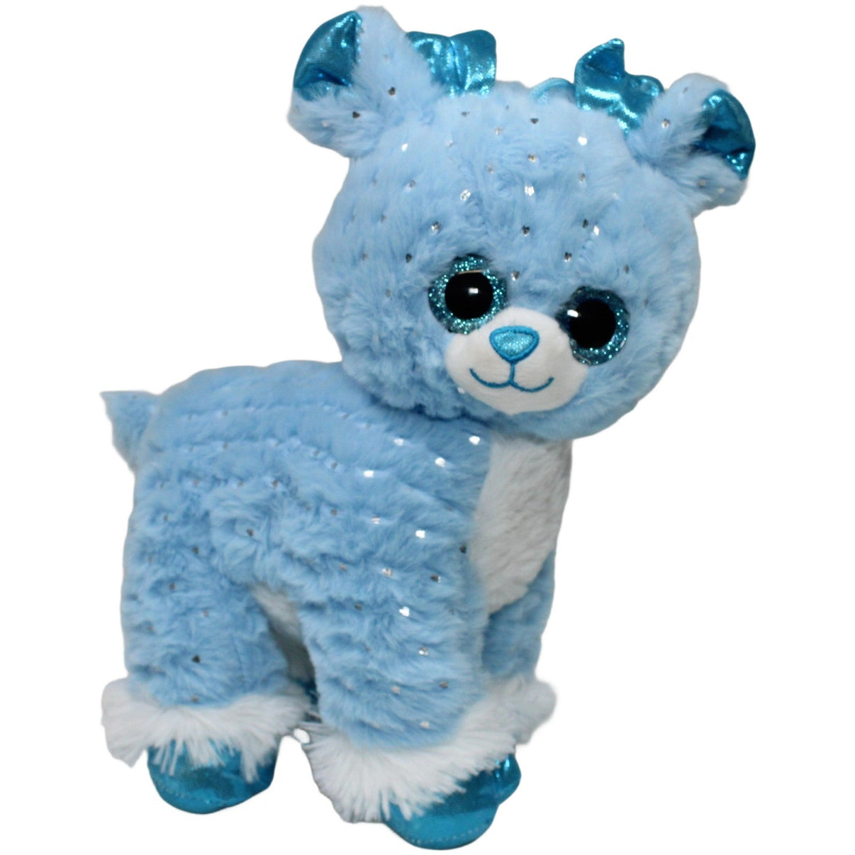 123000021469 FLOTI Flos Toys, hellblaues Reh mit Glitzer Kuscheltier Kumpel Leo 25cm Blau ebay - stofftiere