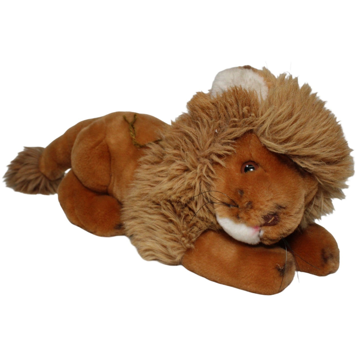 123000021470 Teddy - Hermann Schöner Löwe, liegend Kuscheltier Kumpel Leo 35cm _Vintage_ Braun