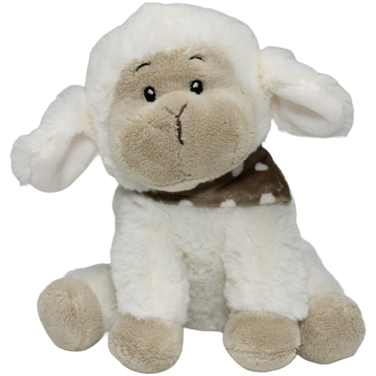 123000021481 Landahl & Baumann Lamm mit gepunktetem Halstuch, sitzend Kuscheltier Kumpel Leo 18cm Beige ebay - stofftiere