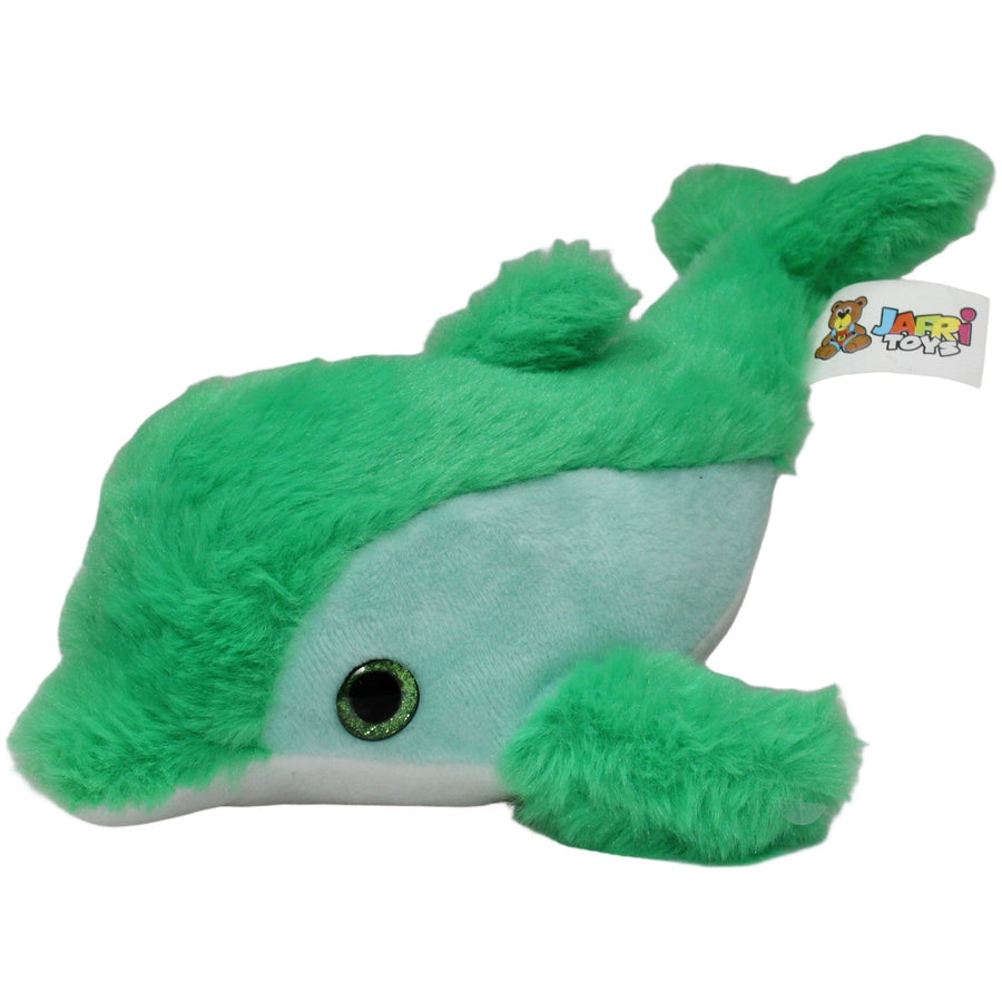 Grüner Delfin mit Glitzeraugen