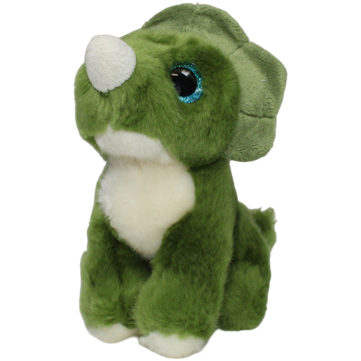 123000021523 Petjes World Triceratops, grün Kuscheltier Kumpel Leo 20cm Beige Dinosaurier