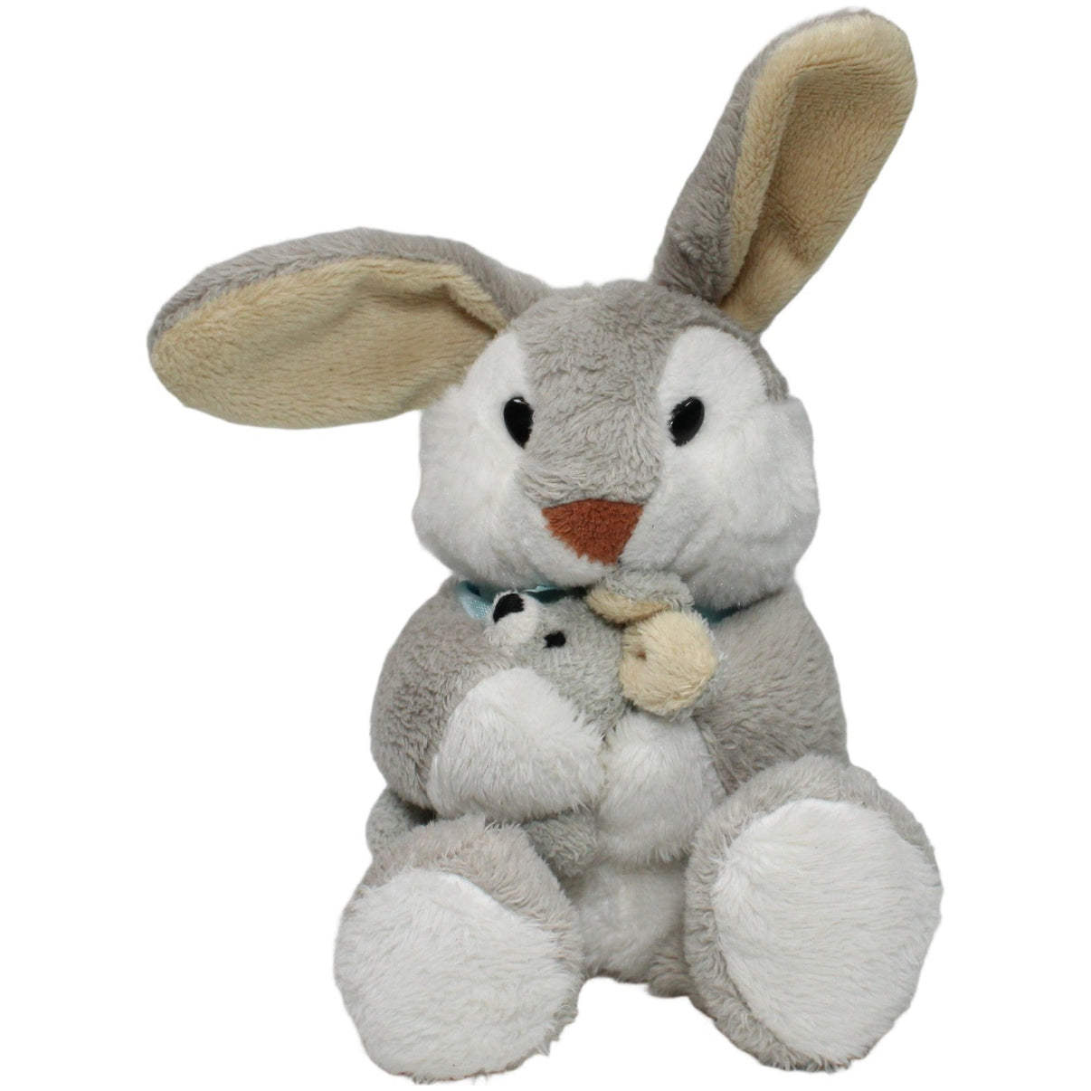 123000021573 Heunec Schlenker Hasenmama mit Kind, sitzend Kuscheltier Kumpel Leo 18cm ebay - stofftiere Gebraucht
