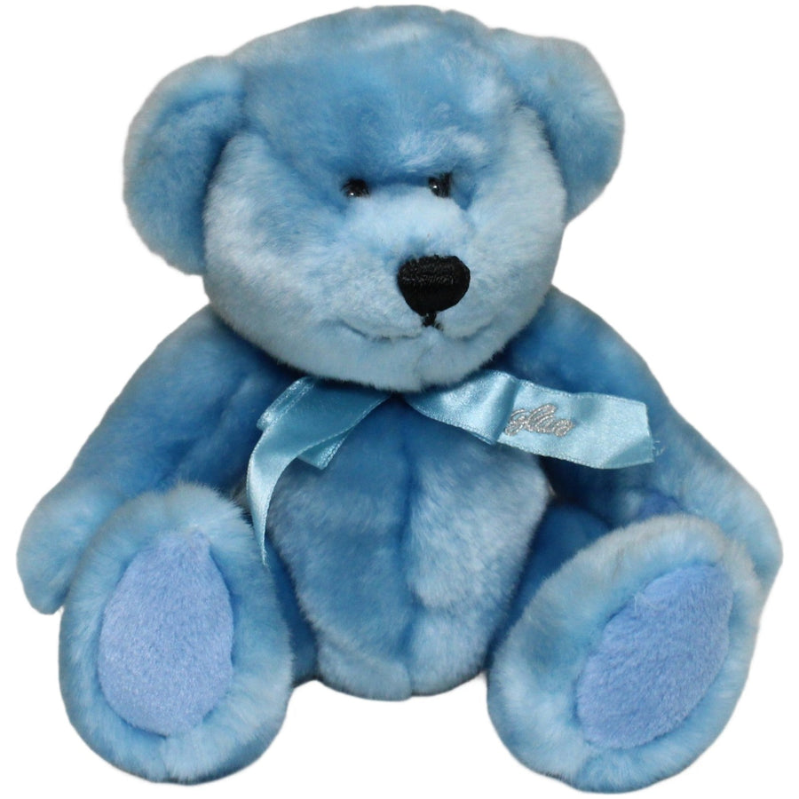 Blauer Teddybär mit Schleife
