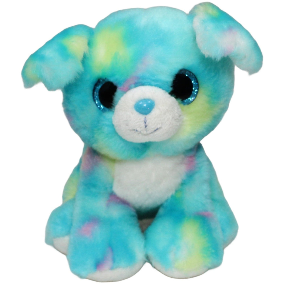 123000021620 Aurora Blauer Hund mit Glitzeraugen Kuscheltier Kumpel Leo 17cm Blau ebay - stofftiere