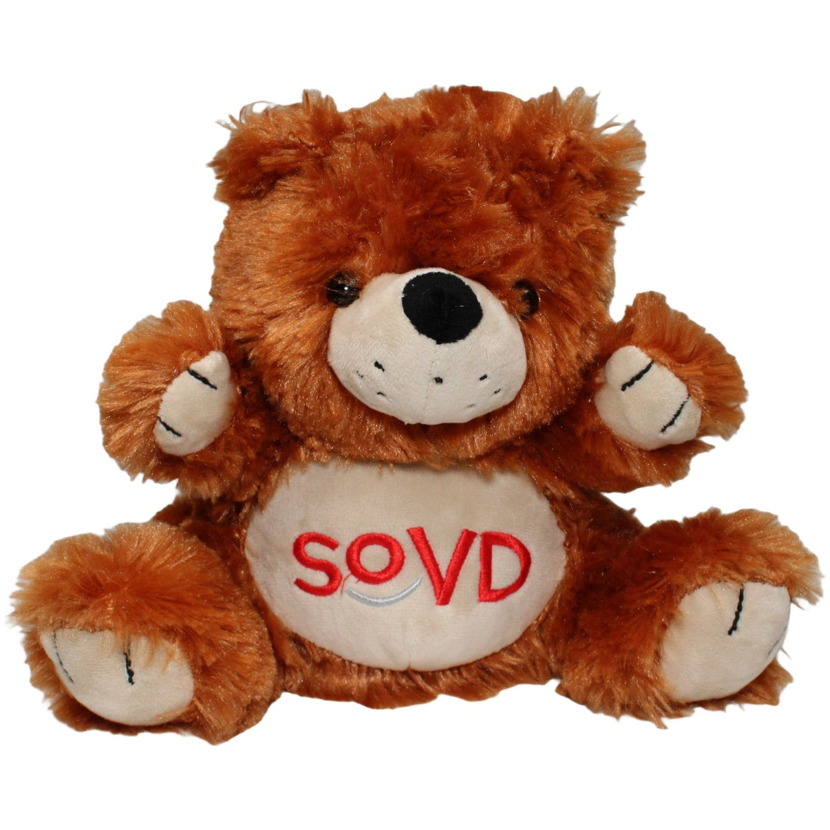 123000021630 Sozialverband Deutschland Süßer Bär "SoVD", sitzend Kuscheltier Kumpel Leo 23cm Beige Braun