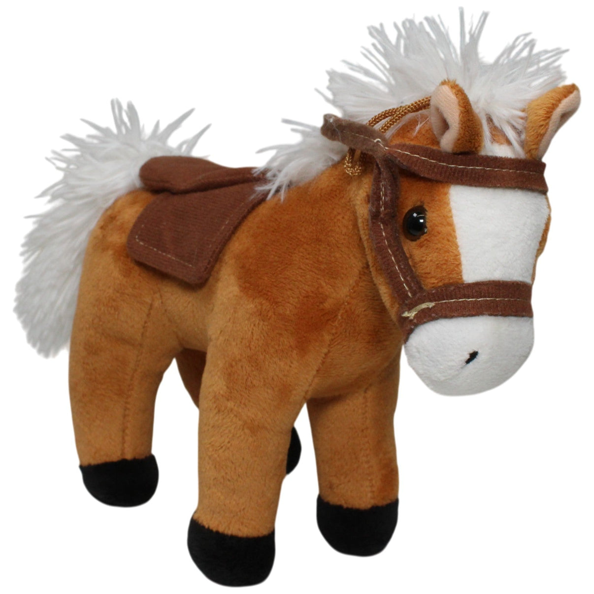 123000021679 FLOTI Flos Toys, Pferd mit Sattel & Zaumzeug Kuscheltier Kumpel Leo 25cm Braun ebay - stofftiere