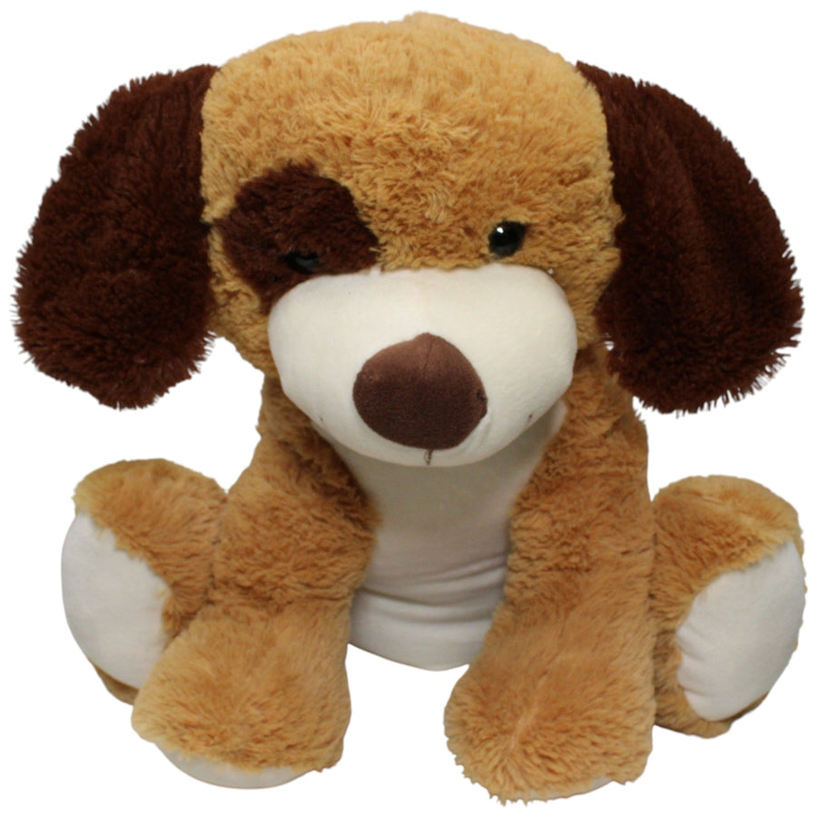 Hellbrauner Hund mit dunkelbraunen Flecken, groß