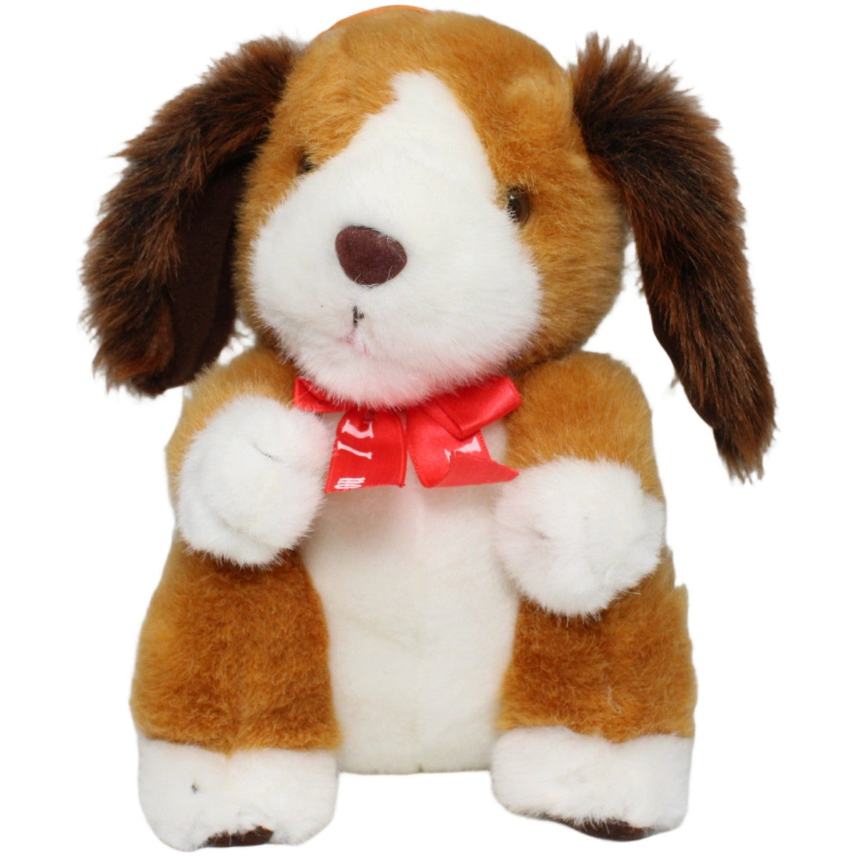 123000021721 Kruyskamp Süßer Hund mit roter Schleife Kuscheltier Kumpel Leo 22cm Braun ebay - stofftiere