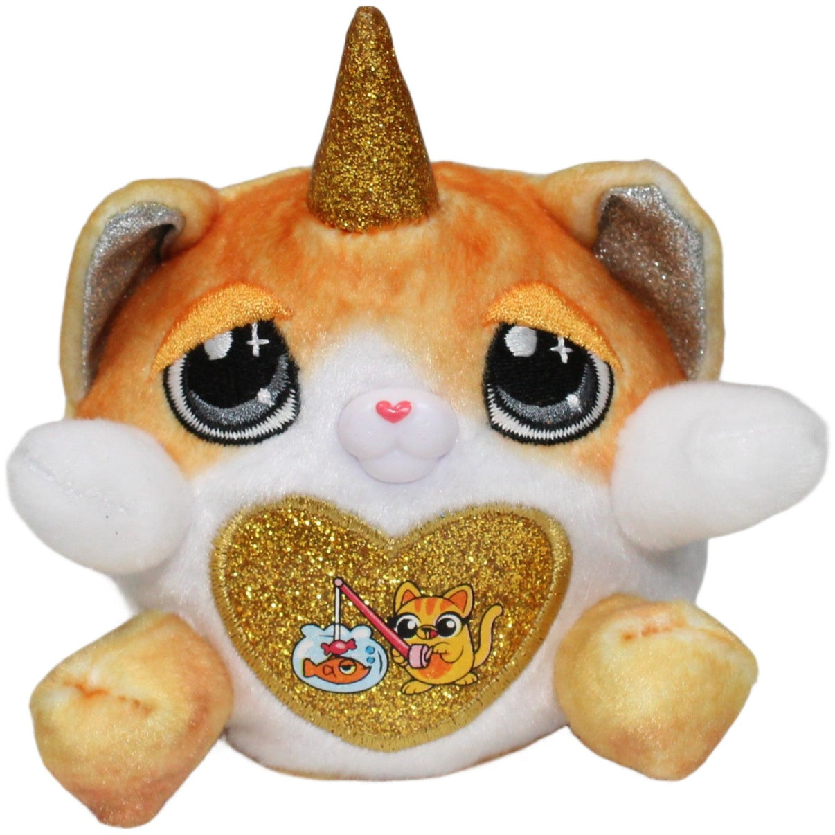 123000021735 Zuru Rainbocorns Kittycorn Surprise, goldene mini Katze Kuscheltier Kumpel Leo 10cm Braun ebay - stofftiere