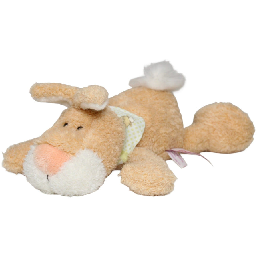 Liegender Hase mit Frühlings-Halstuch