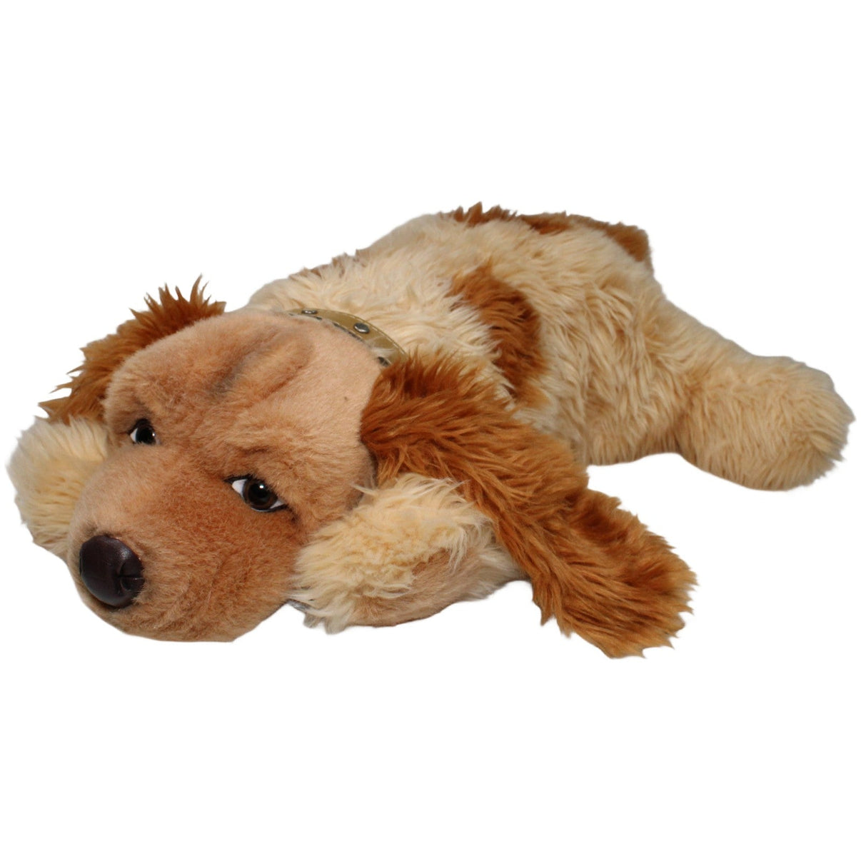 123000021784 Softtoys XL Cocker Spaniel mit Halsband, liegend Kuscheltier Kumpel Leo 50cm Beige Braun