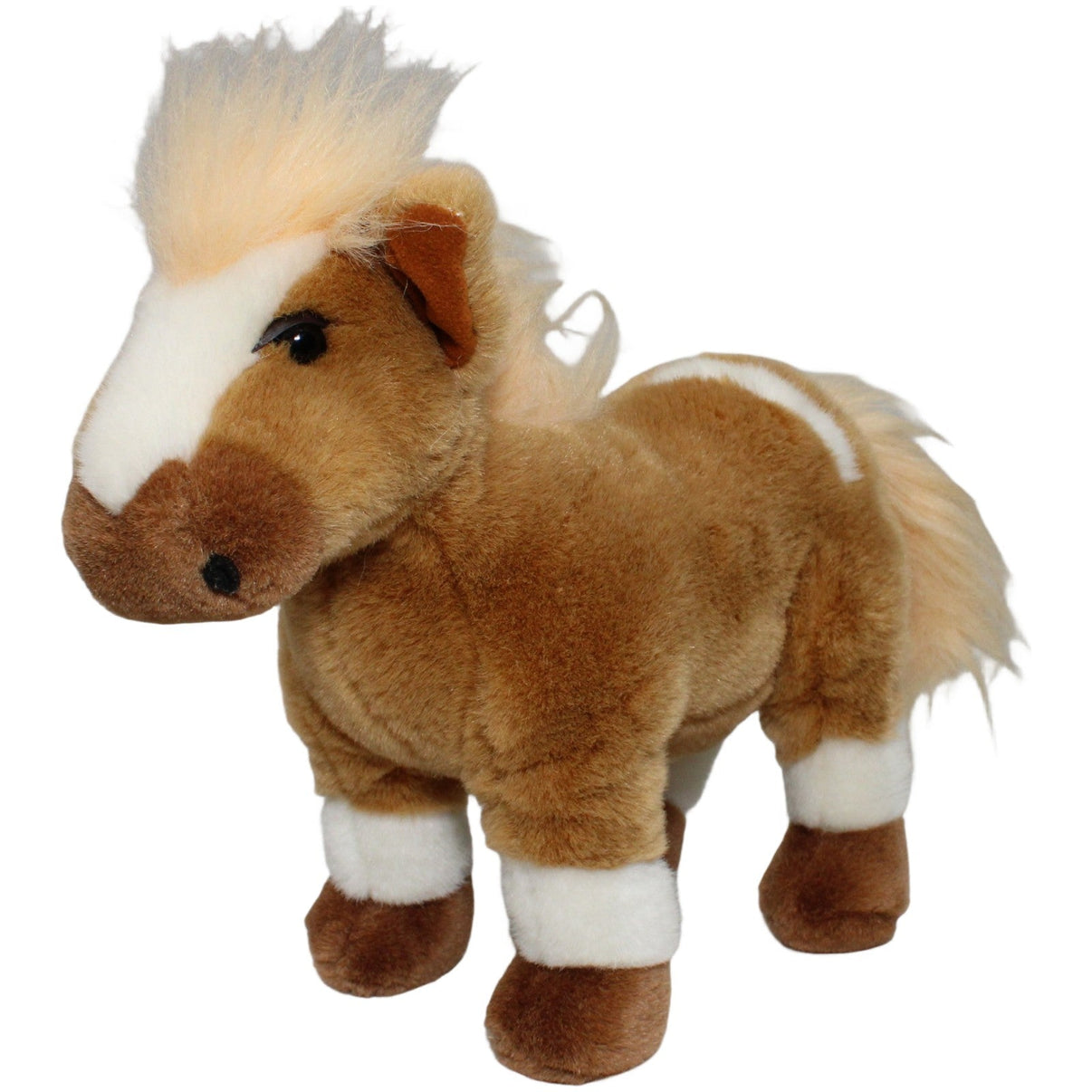 123000021790 Unbekannt Süßes großes braunes Pferd, stehend Kuscheltier Kumpel Leo 35cm Beige Braun