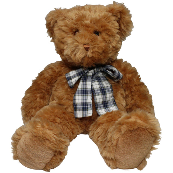 Schöner XL Zottel-Teddybär mit Schleife