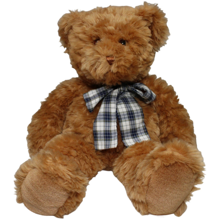 Schöner XL Zottel-Teddybär mit Schleife