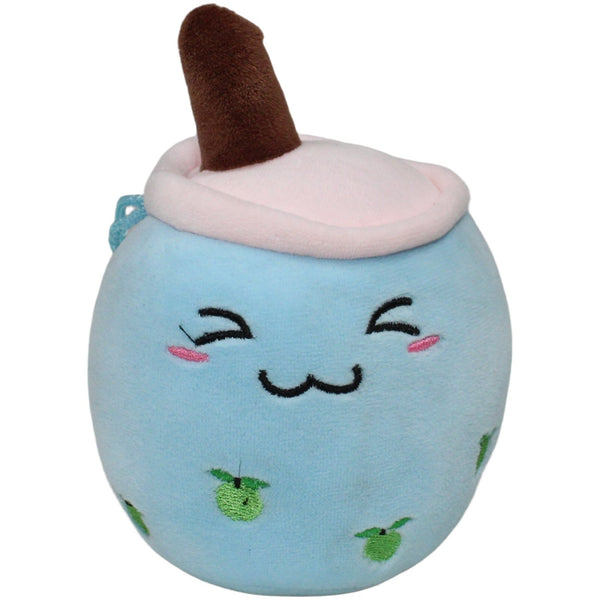 Mini squishy Bubble Tea mit Äpfel, blau