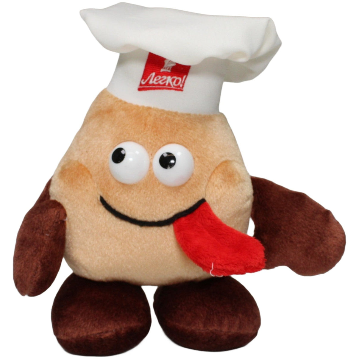 123000021828 Unbekannt Bäckerei Maskottchen Plüschfigur Kumpel Leo 22cm Beige Braun