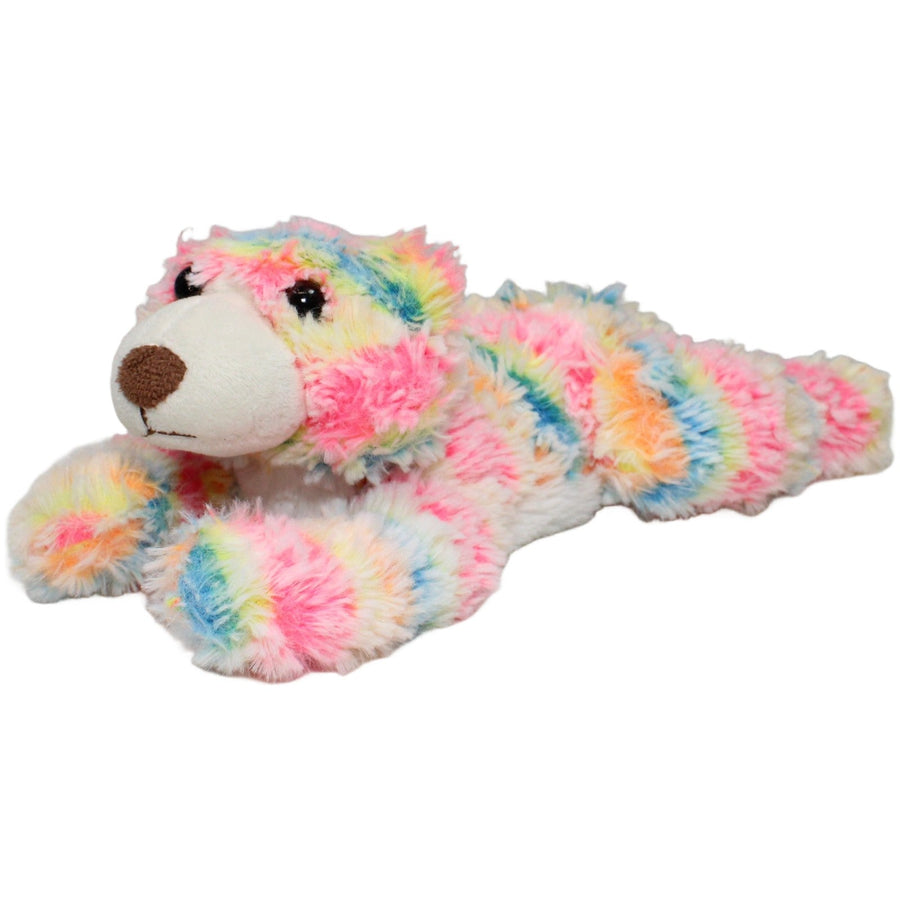 Kuschelfreund, bunter liegender Teddy