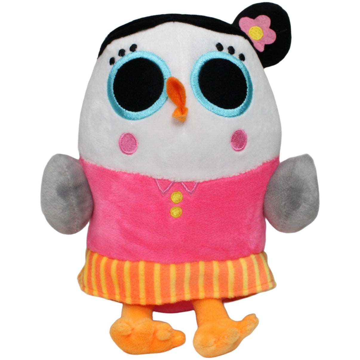 123000021922 Unbekannt Vogel mit pinkem Kleid & Dutt Kuscheltier Kumpel Leo 20cm ebay - stofftiere Gebraucht