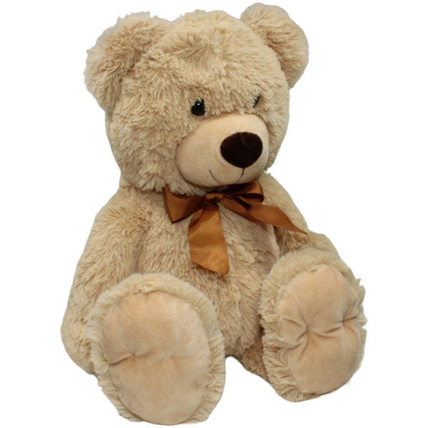 XL Beiger Teddybär mit Schleife