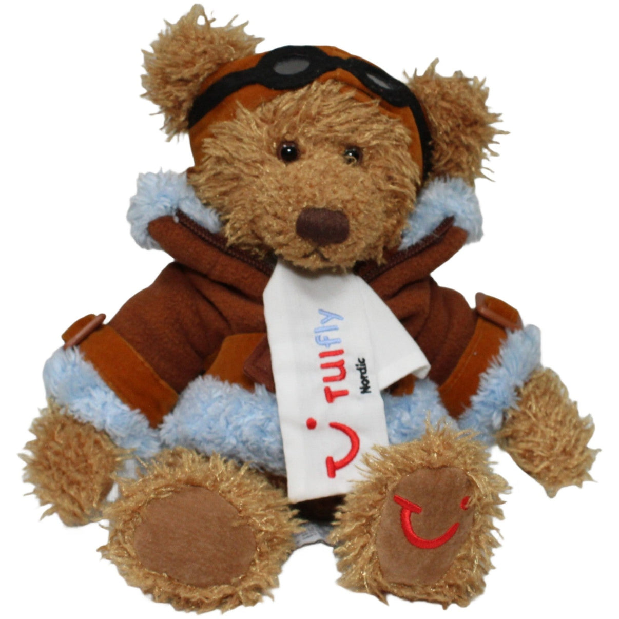 123000021984 Russ Berrie TUIfly, Flieger - Teddy Kuscheltier Kumpel Leo 25cm Blau Braun