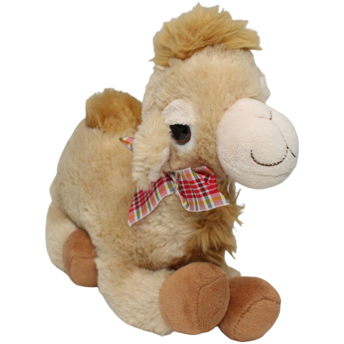 123000021991 Besttoy Dromedar mit karierter Schleife Kuscheltier Kumpel Leo 30cm Beige Dromedar
